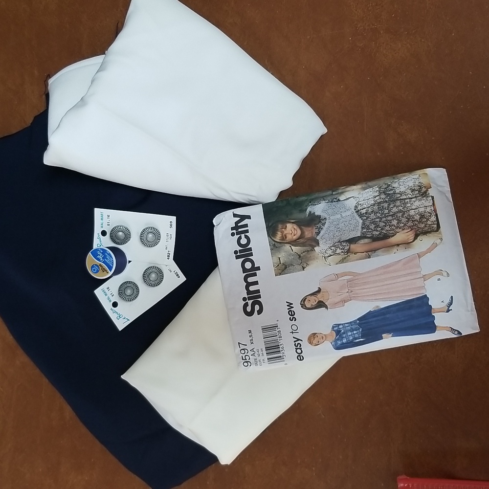 👗DRESS PATTERN AND MATERIAL